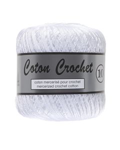 100 g ou 600 g de coton mercerisé blanc n°10