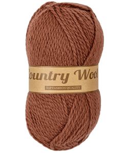 pelote 100 grammes COUNTRY WOOL coloris 114 marron