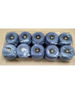 lot de 10 bobines de 20 grammes coton mercerisé 50 coloris bleu violette 366