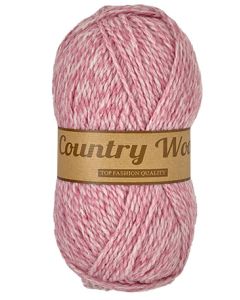 pelote 100 grammes COUNTRY WOOL coloris 712 rose chiné
