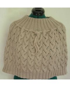 kit tricot 8775 - chauffe épaules au point ajouré 38/40 à 54/56