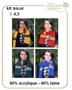 Kit tricot &eacute;charpe style Harry Potter en Canada