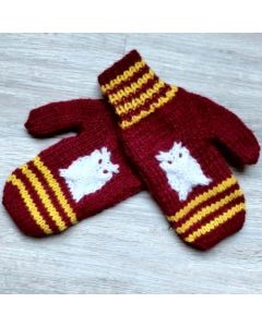 Kit tricot 9218 - moufles hibou blanc 2 ans à 10 ans