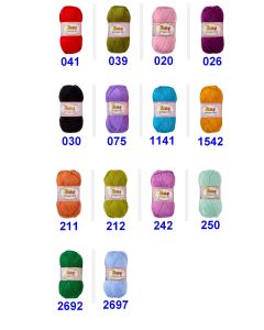 500 grammes - Promo Lammy Yarns - Amigurumi -acrylique microfibre - aig 5