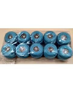 lot de 10 bobines de 20 grammes coton mercerisé 50 coloris bleu 343