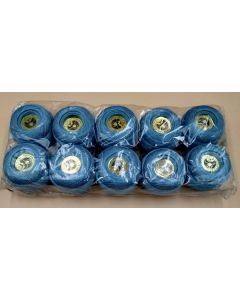 lot de 10 bobines de 20 grammes coton mercerisé 50 coloris bleu 552