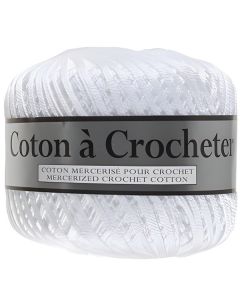 100 g ou 600 g de coton mercerisé blanc n°5