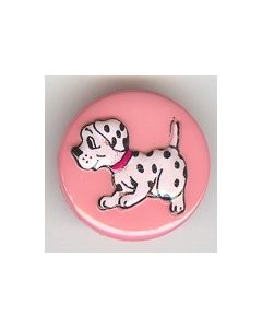 Bouton 18 mm dalmatien réf 41387 rose