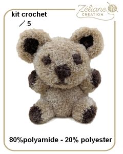 kit crochet peluche koala 23 cm