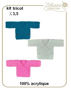 Kit tricot 2026 n°1 - Brassière naissance