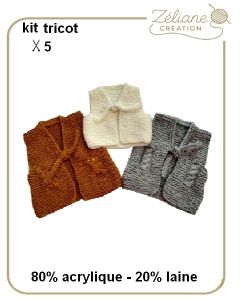 Kit tricot 2026 n°4 - doudoune mousse moelleuse