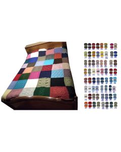 Kit tricot couvre lit 64 coloris