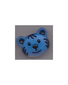 Bouton 28 mm tête ourson coloris bleu nattier