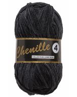 Pelote 50 grammes CHENILLE 4 coloris 001 noir