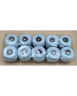 lot de 10 bobines de 20 grammes coton mercerisé 50 coloris bleu clair 327