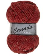 pelote 50 g canada tweed de lammy 440 bordeaux moucheté