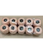 lot de 10 bobines de 20 grammes coton mercerisé 50 coloris pêche 306