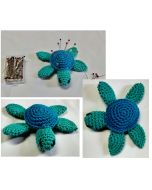 pique épingles tortue crocheté main
