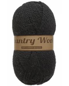 pelote 100 grammes COUNTRY WOOL coloris 001 noir