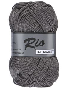 pelote de 50 g coton rio de lammy 002 gris anthracite