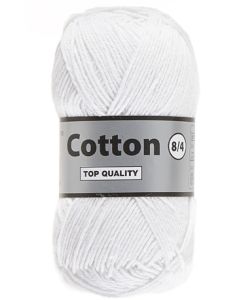 pelote 50 g Coton 8/4 coloris blanc 005 bain 02