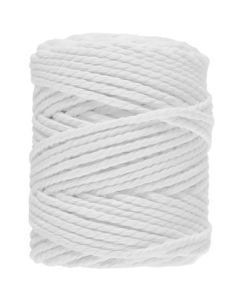 250 g de fil pour macram&eacute; - n&deg;8 - diam&egrave;tre 3 mm - coloris blanc 005