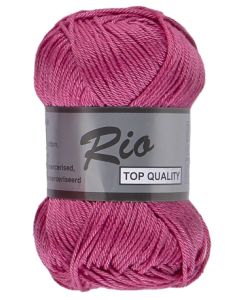 pelote de 50 g coton rio de lammy 014 rose fuchsia