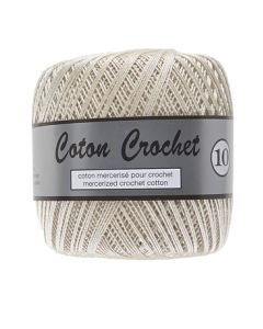 pelote de 50 g de coton mercerisé n°10 coloris ficelle 016