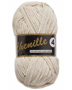 Pelote 50 grammes CHENILLE 4 coloris 016 écru