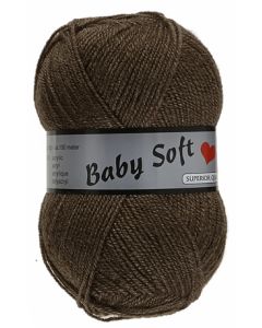 pelote 50 g Baby soft uni de Lammy 018 marron foncé