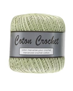 Pelote de 50 g de coton mercerisé n°10 vert tendre 018