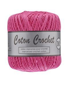 Pelote de 50 g de coton mercerisé n°10 rose 020