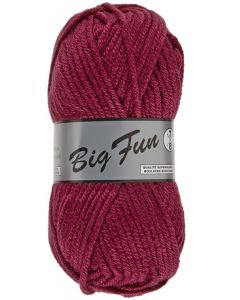 pelote 100 g BIG FUN de Lammy coloris 042 rouge foncé