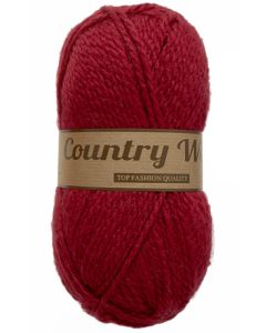 pelote 100 grammes COUNTRY WOOL coloris 042 rouge