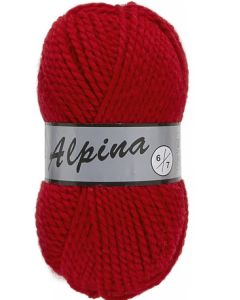 pelote 100 g Alpina6 de Lammy coloris 043 rouge