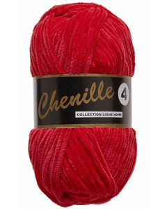 Pelote 50 grammes CHENILLE 4 coloris 043 rouge