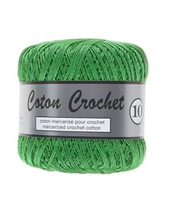 Pelote de 50 g de coton mercerisé n°10 vert 045