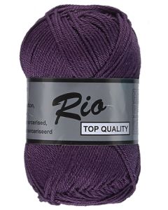 pelote de 50 g coton rio de lammy 064 violet foncé