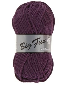 pelote 100 g BIG FUN de Lammy coloris 064 violet foncé