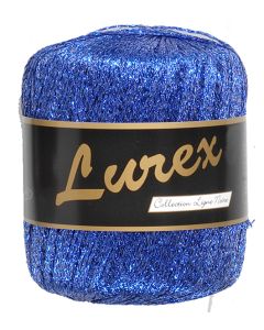 pelote de 25 g de fil à tricoter Lurex coloris bleu nattier 06