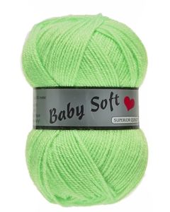 pelote 50 g Baby soft uni de Lammy 070 vert pomme lumineux