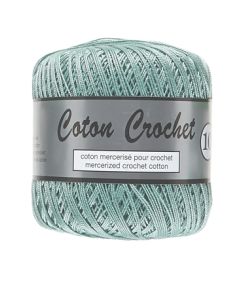 Pelote de 50 g de coton mercerisé n°10 vert 075