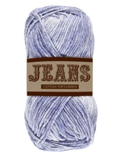 Pelote 50 g Jeans 100% coton coloris jeans bleu clair 09