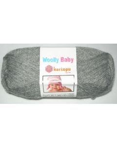 pelote 50 grammes de fil layette WOOLLY BABY coloris gris 1001