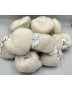 250 g - lot de 10 pelotes de 25 grammes - 80 % kid mohair - coloris écru