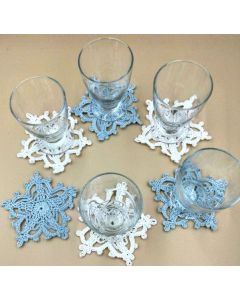 kit crochet 11362 - dessous de verre flocon