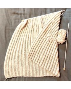 Plaid en quick fun6 coloris au choix - en kit ou déjà tricoté main