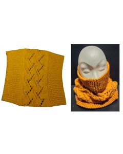 Snood taille unique adulte réf 11562 coloris moutarde