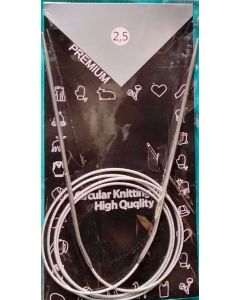 Aiguille à tricoter circulaire 120 cm n°2,5