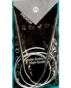 Aiguille à tricoter circulaire 120 cm n°5,5